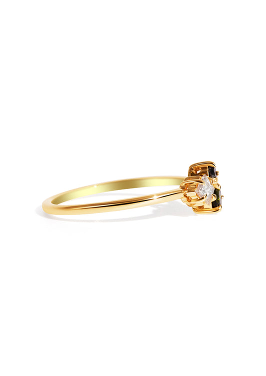 The Bellerose Ring with Tourmaline & Diamond