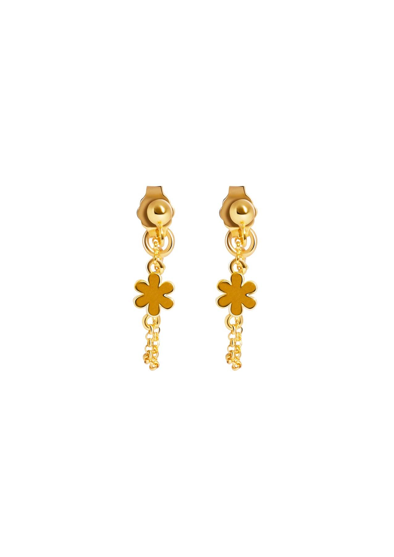 The Full Bloom 14ct Gold Vermeil Ear Jackets - Molten Store