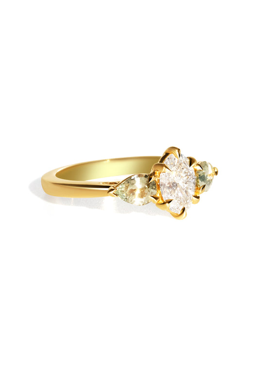 The Esme Ring with 1.01ct Oval Cultured Diamond