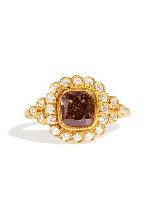 The Cosima 2.67ct Cognac Diamond Ring