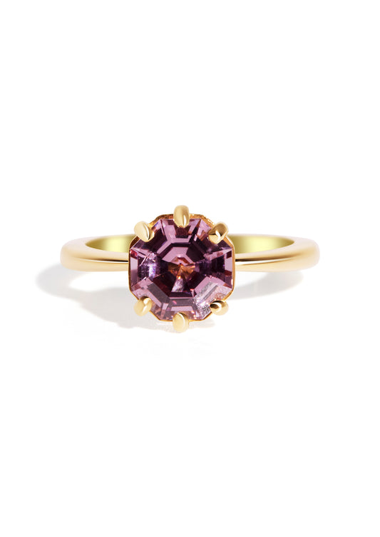 The Florence Ring with 2.26ct Octagon Plum Spinel