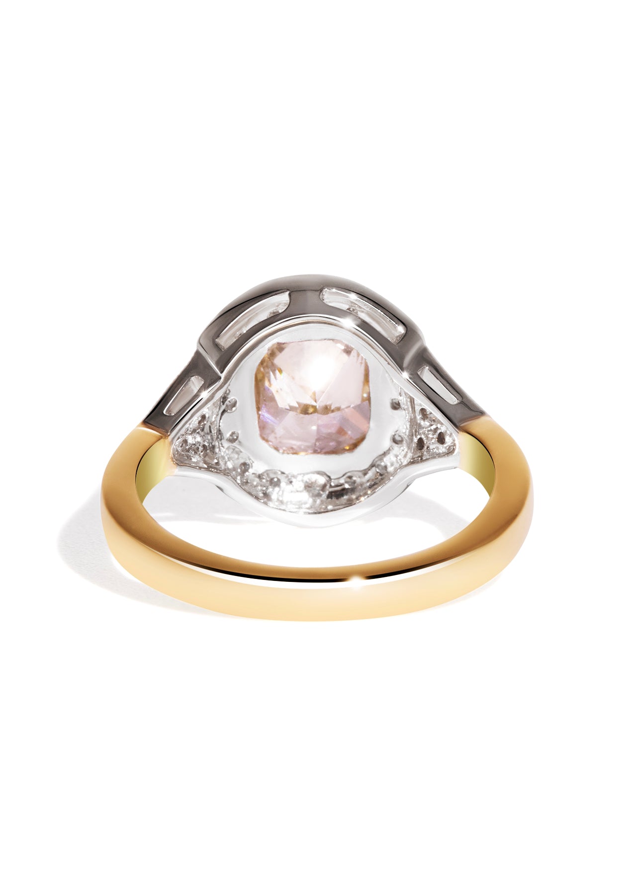 The Ebony Ring with 2.13ct Radiant Yellow Diamond