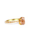 The Celine Ring with 1.44ct Pear Peach Morganite