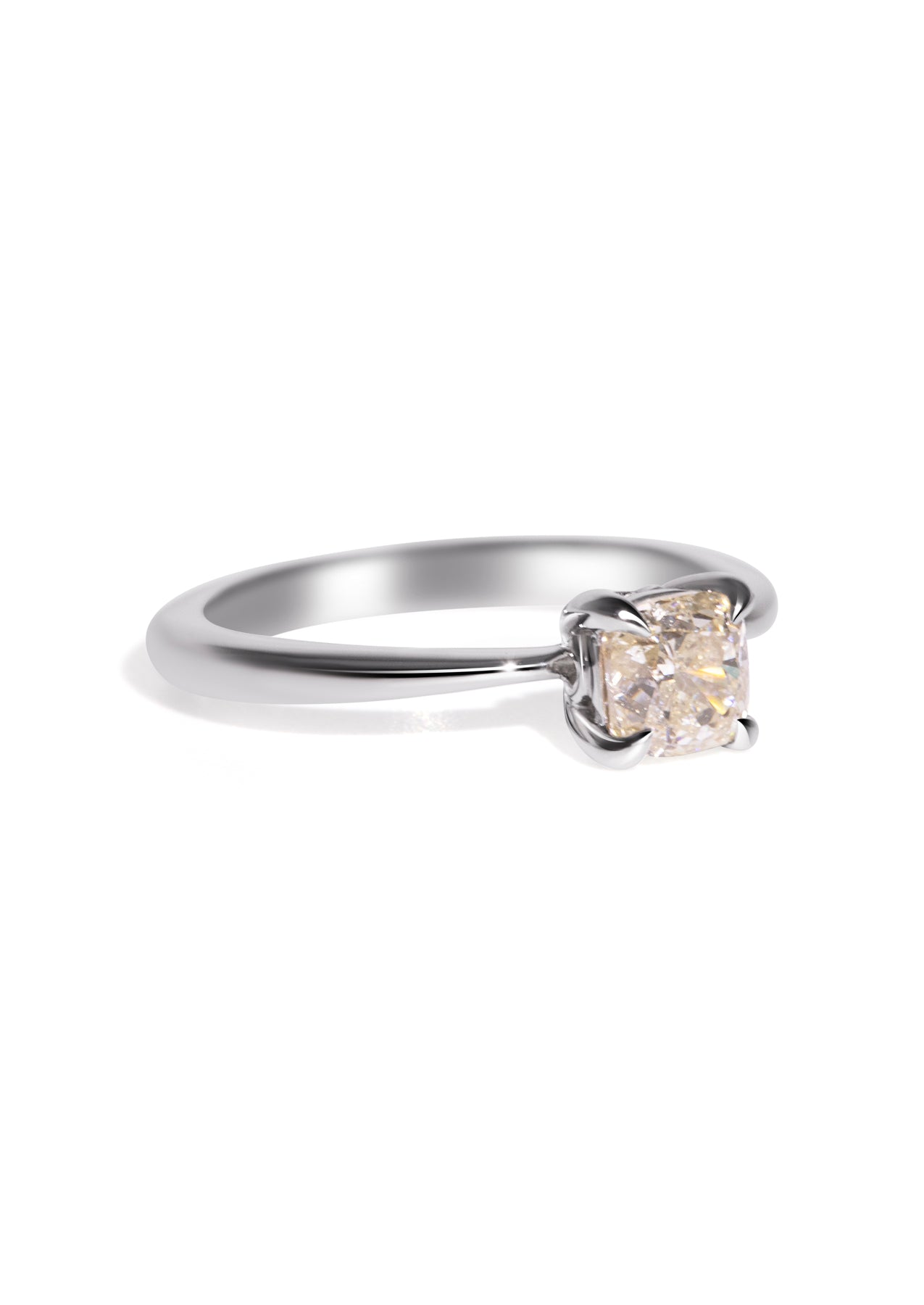 The June Ring with 1.01ct Cushion Diamond