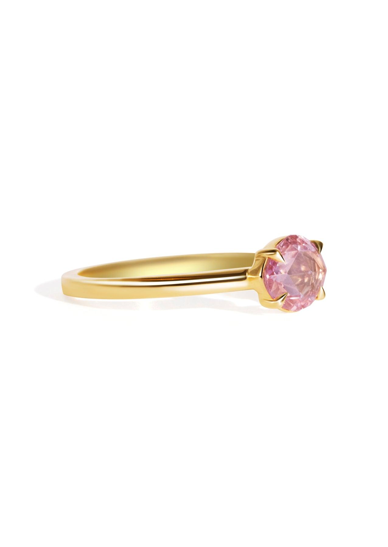 The Nova Ring with 1.06ct Rose Cut Pink Sapphire - Molten Store