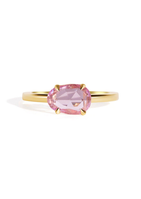 The Nova Ring with 1.22ct Rose Cut Pink Sapphire - Molten Store