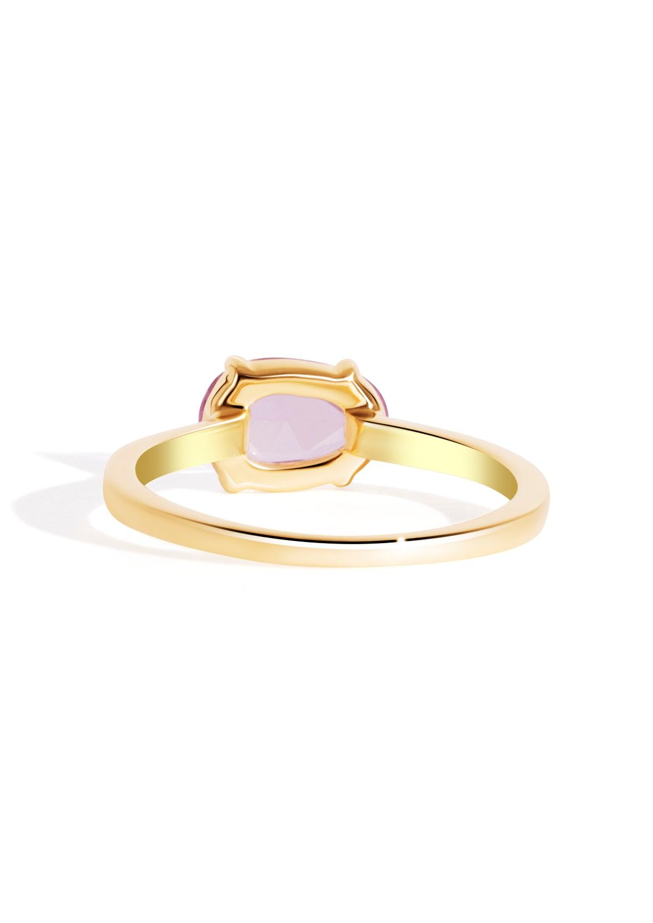 The Nova Ring with 1.22ct Rose Cut Pink Sapphire - Molten Store