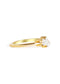 The Toi Et Moi Ring with 0.27ct Round and 0.48ct Pear Cultured Diamond - Molten Store