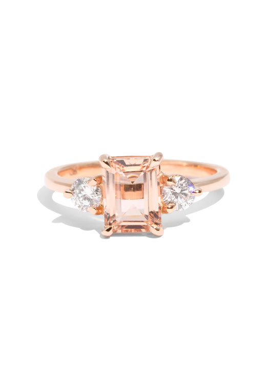 The Alice Morganite & Diamond Ring