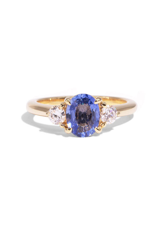 The Belle Sapphire & Diamond Ring 18ct Yellow Gold