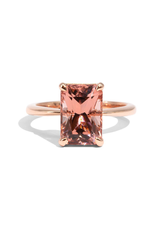 The Adele Solitaire Morganite Ring