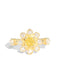 The Flora Ring with 0.73ct Yellow Diamond