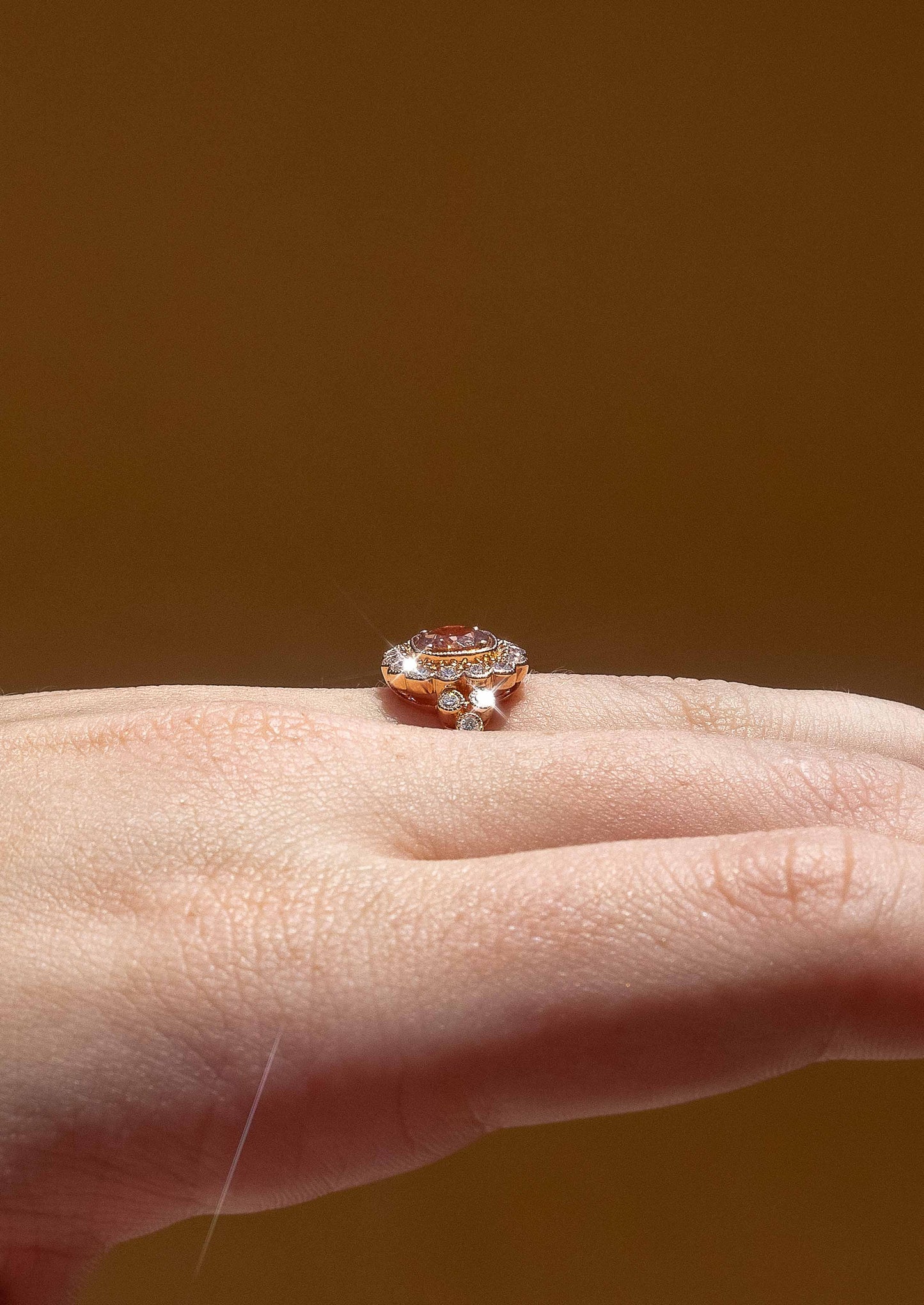 The Madeline 0.9ct Pale Pink Morganite Ring