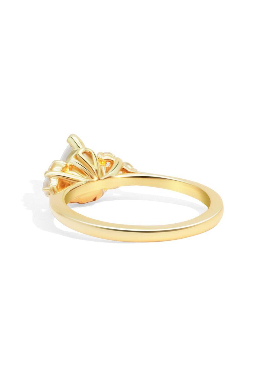 The Ivy Yellow Gold Cultured Diamond Ring - Molten Store