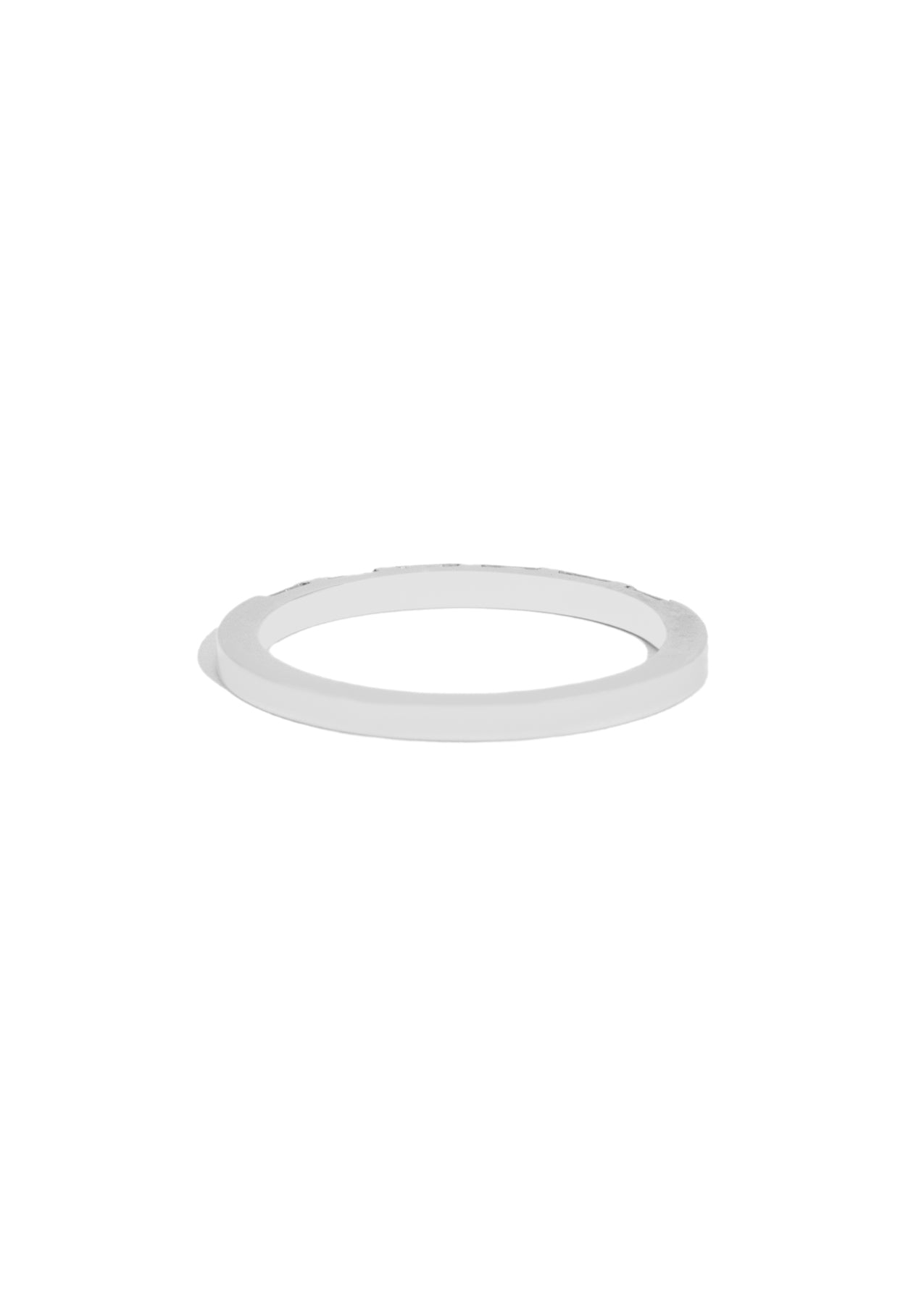 The Baguette Diamond 18ct White Gold Band