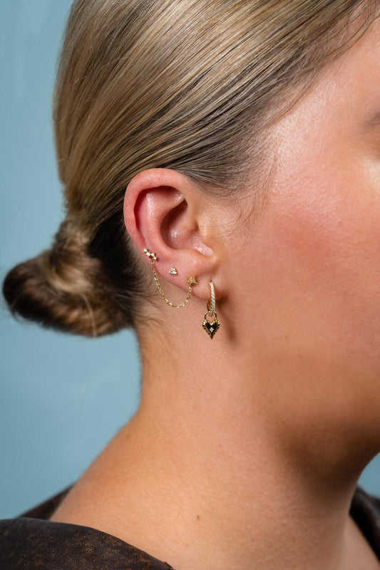 The Starry-Eyed Earring Stack