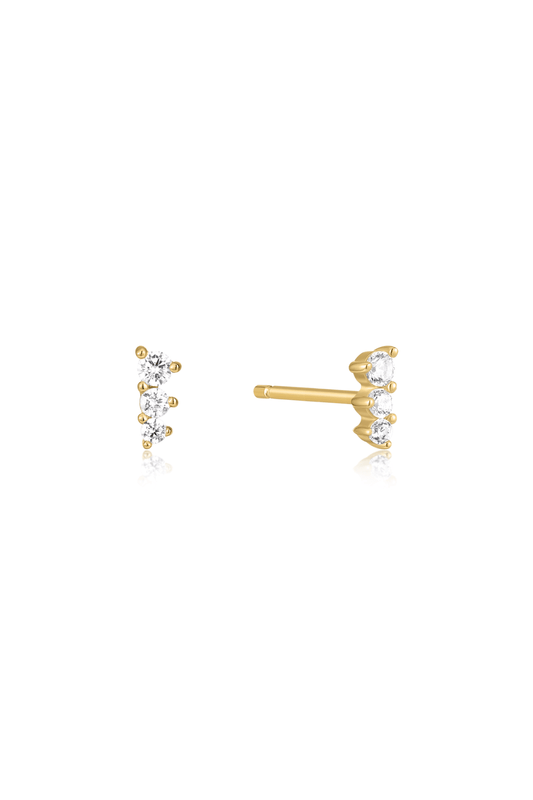 The Stardust Topaz 14ct Gold Vermeil Stud Earrings