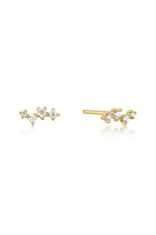 The Whimsy Topaz 14ct Gold Vermeil Stud Earrings