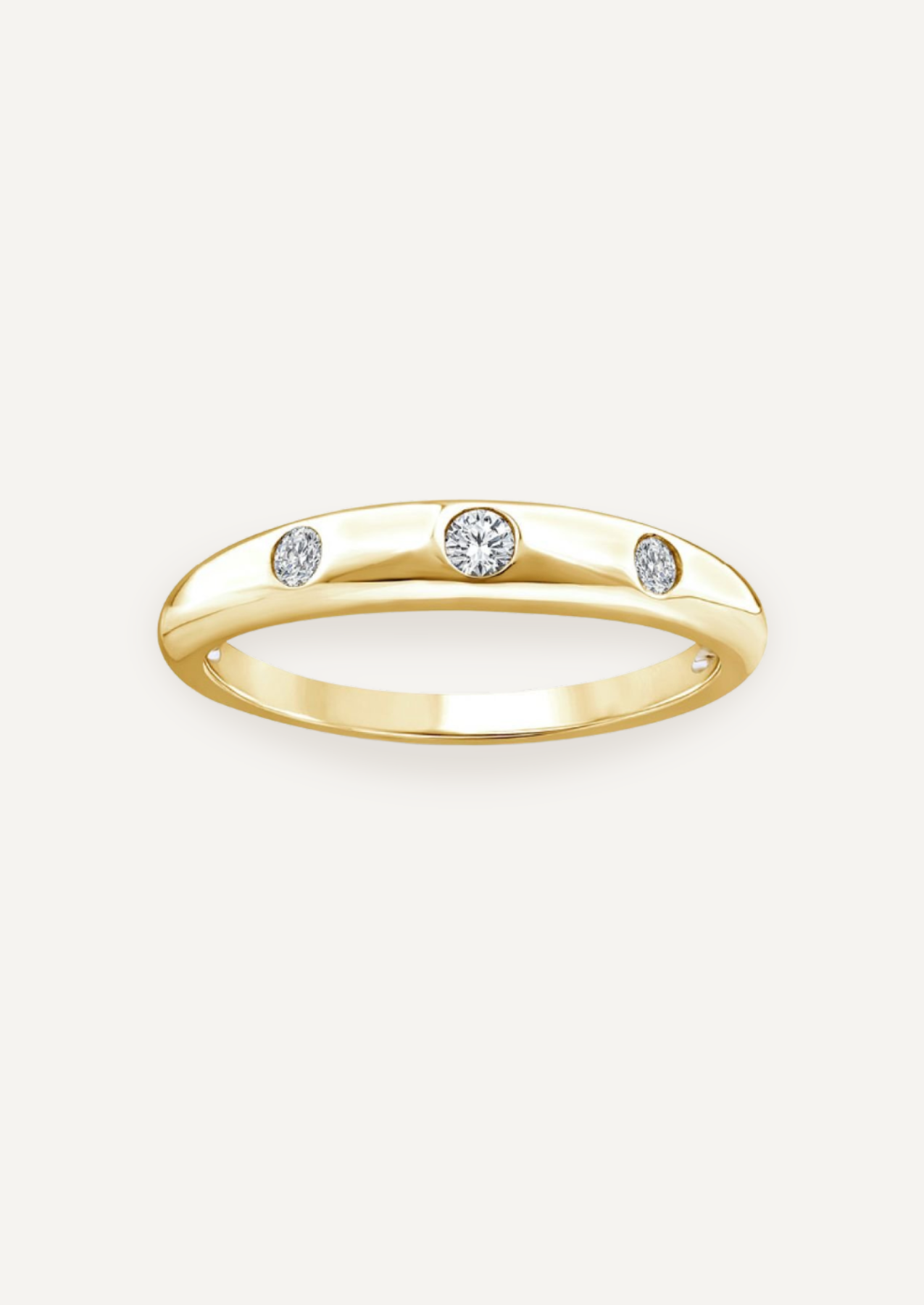The Harriet 9ct Gold Diamond Three Stone Ring