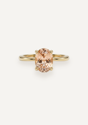 The June Ring with Oval Morganite