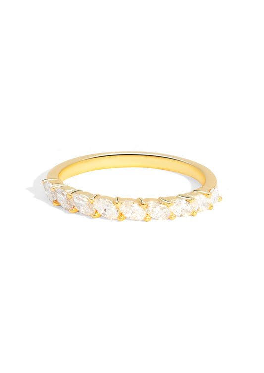 The Muse 9ct Solid Gold Cultured Diamond Band