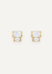 The Arietta Geometric Stud Earrings in Prism by Molten Store
