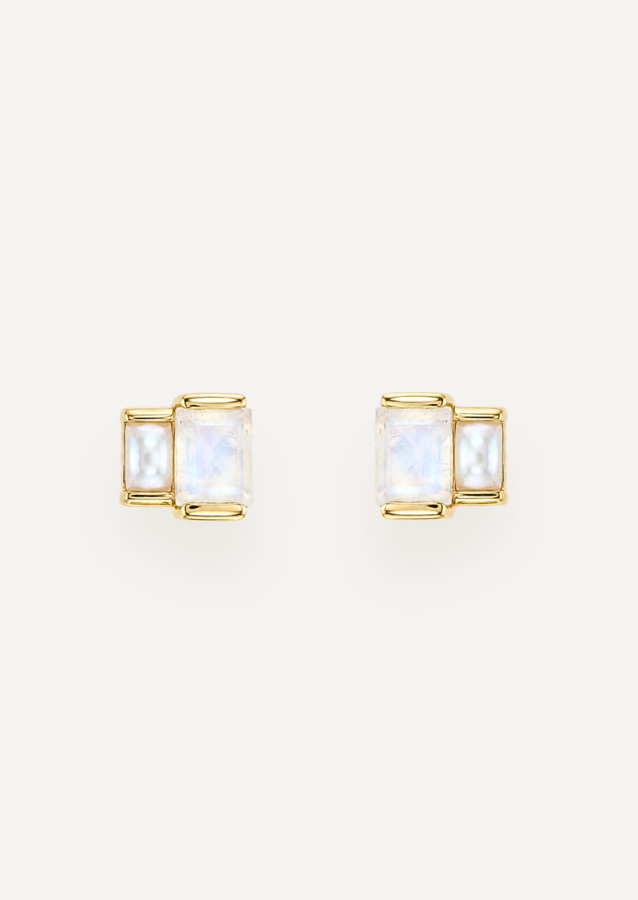 The Arietta Geometric Stud Earrings in Prism by Molten Store