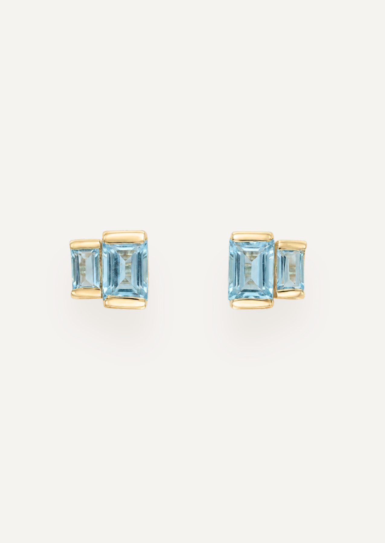 The Arietta Geometric Stud Earrings in Slate by Molten Store