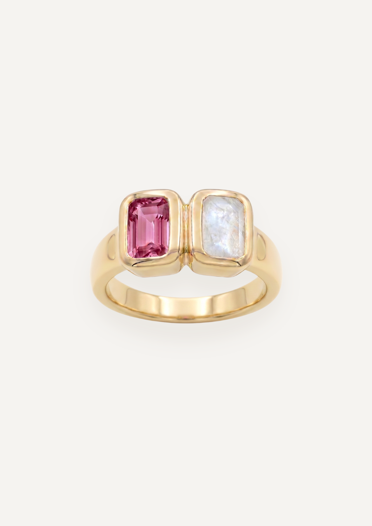 The Sabina Two Stone Cocktail Ring in Citrus by Molten Store