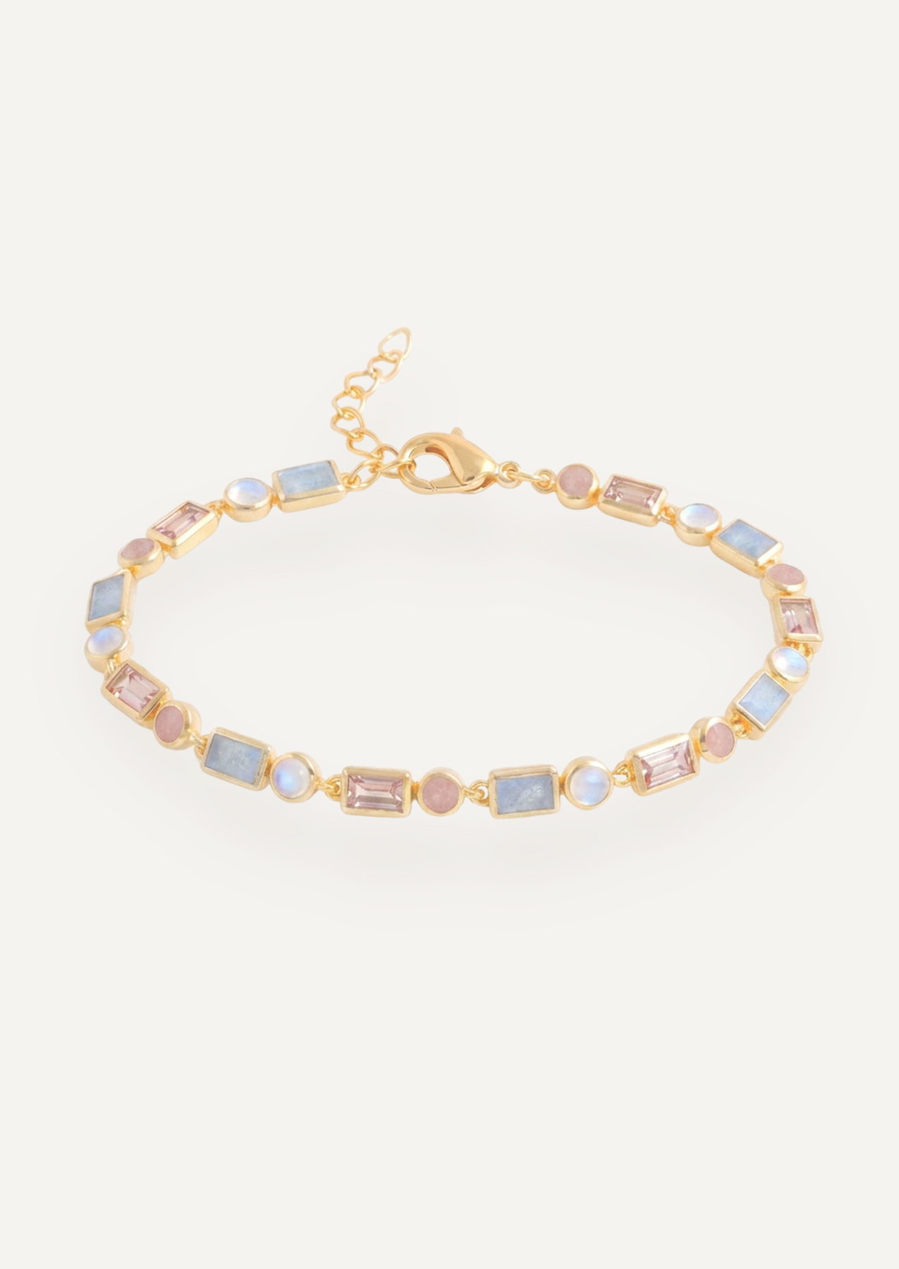 The Terrazza Multi Stone Bracelet in Sorbet by Molten Store