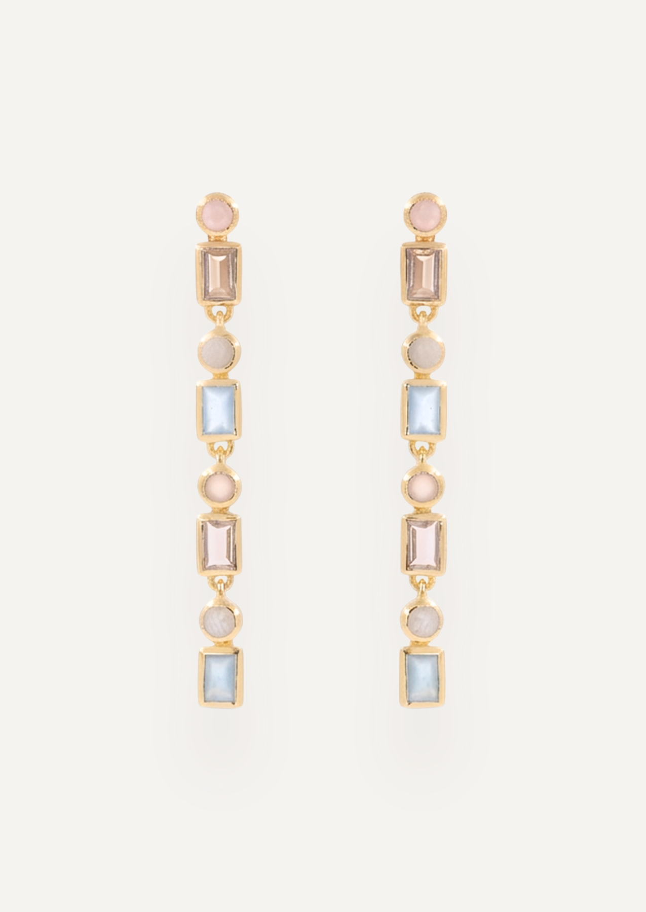 The Terrazza Statement Drop Earrings in Sorbet by Molten Store
