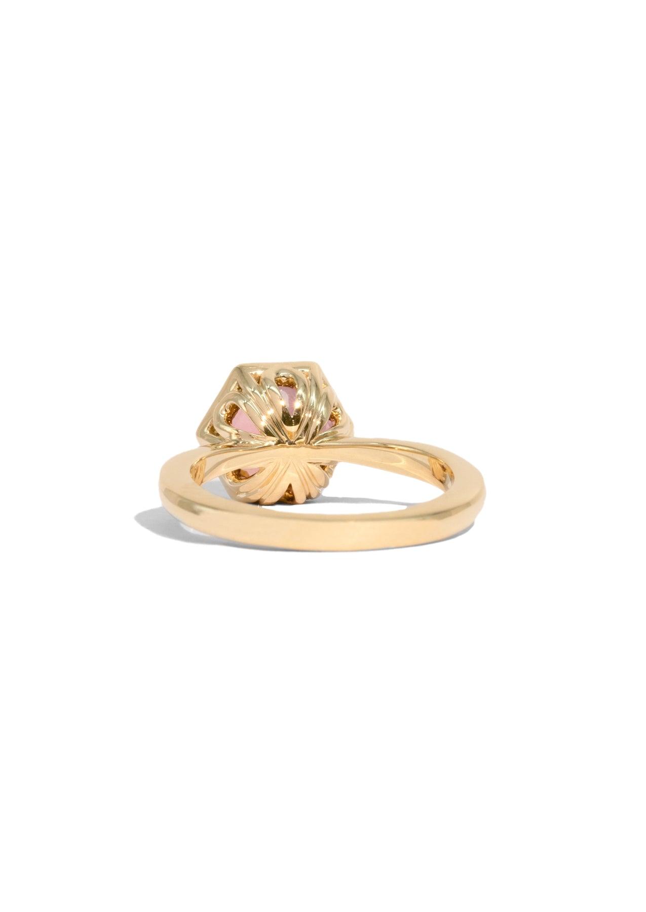 The Isabel Ring with 2.52ct Hexagon Peach Tourmaline - Molten Store