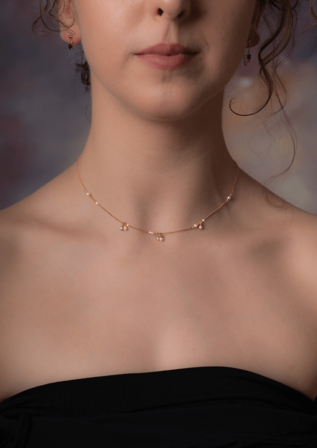 The Gold Petrichor Aquamarine Necklace