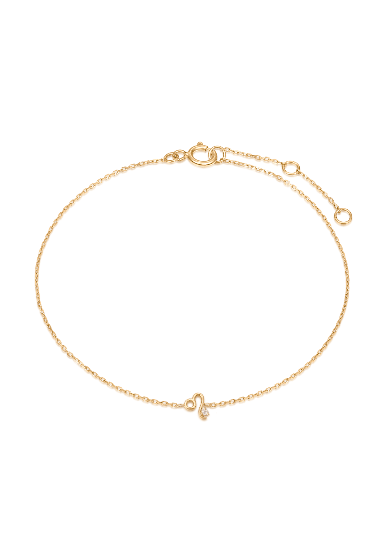 The Zodiac Diamond 9ct Solid Gold Bracelet - Molten Store