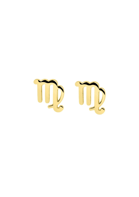 The Zodiac 14ct Gold Vermeil Stud Earrings - Molten Store