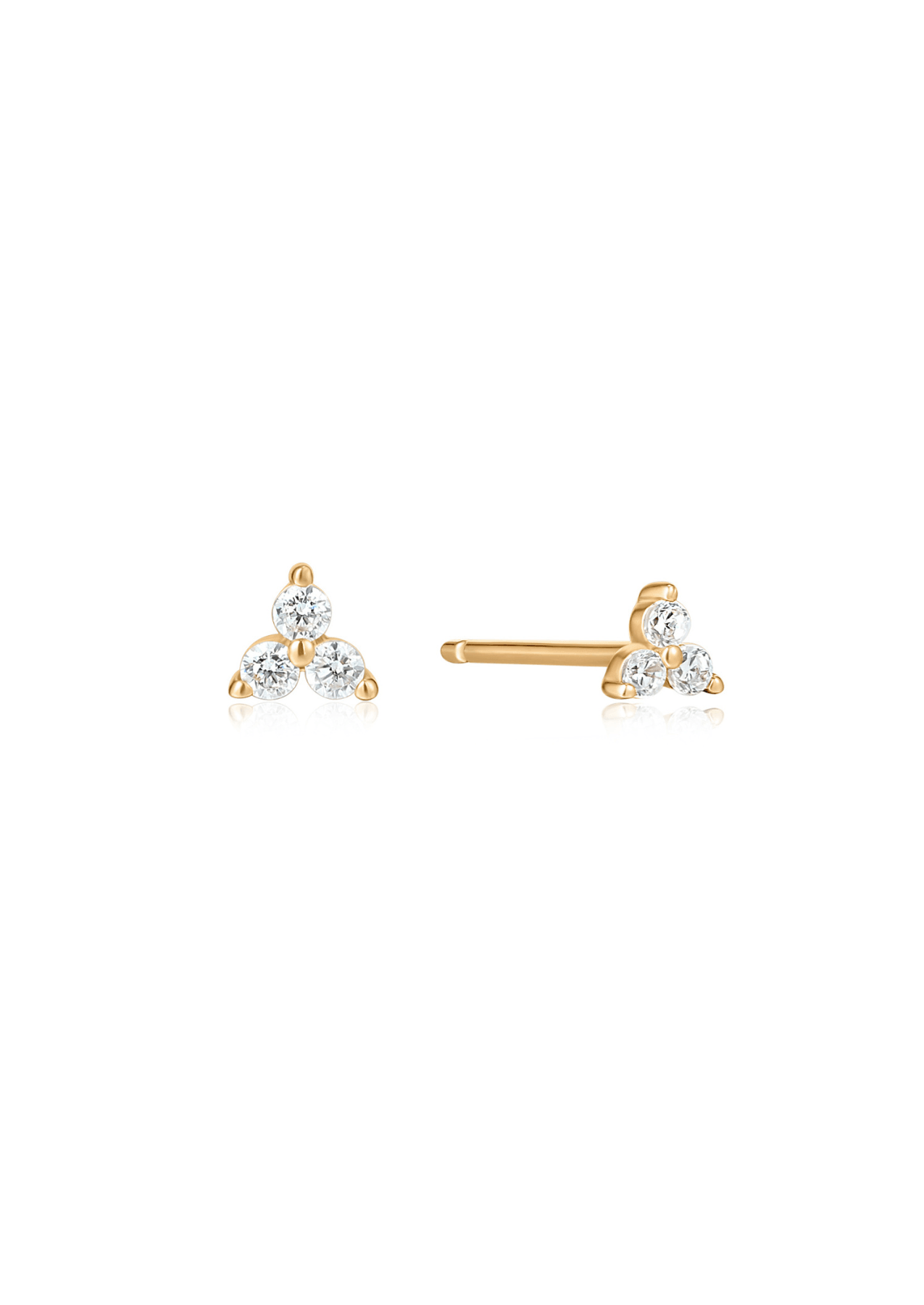 The Serendipity Diamond 14ct Solid Gold Stud Earrings - Molten Store