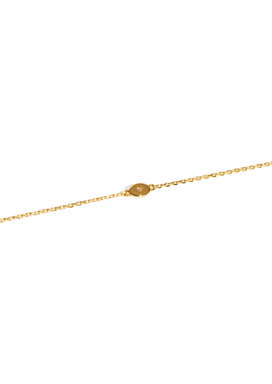 The Morning Star Topaz 14ct Gold Vermeil Pendant Bracelet