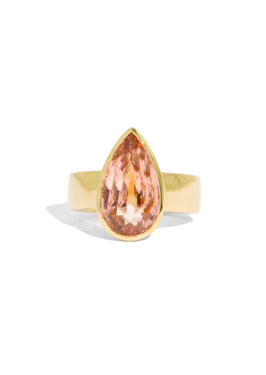 The Esther Ring with 5.5ct Peach Tourmaline