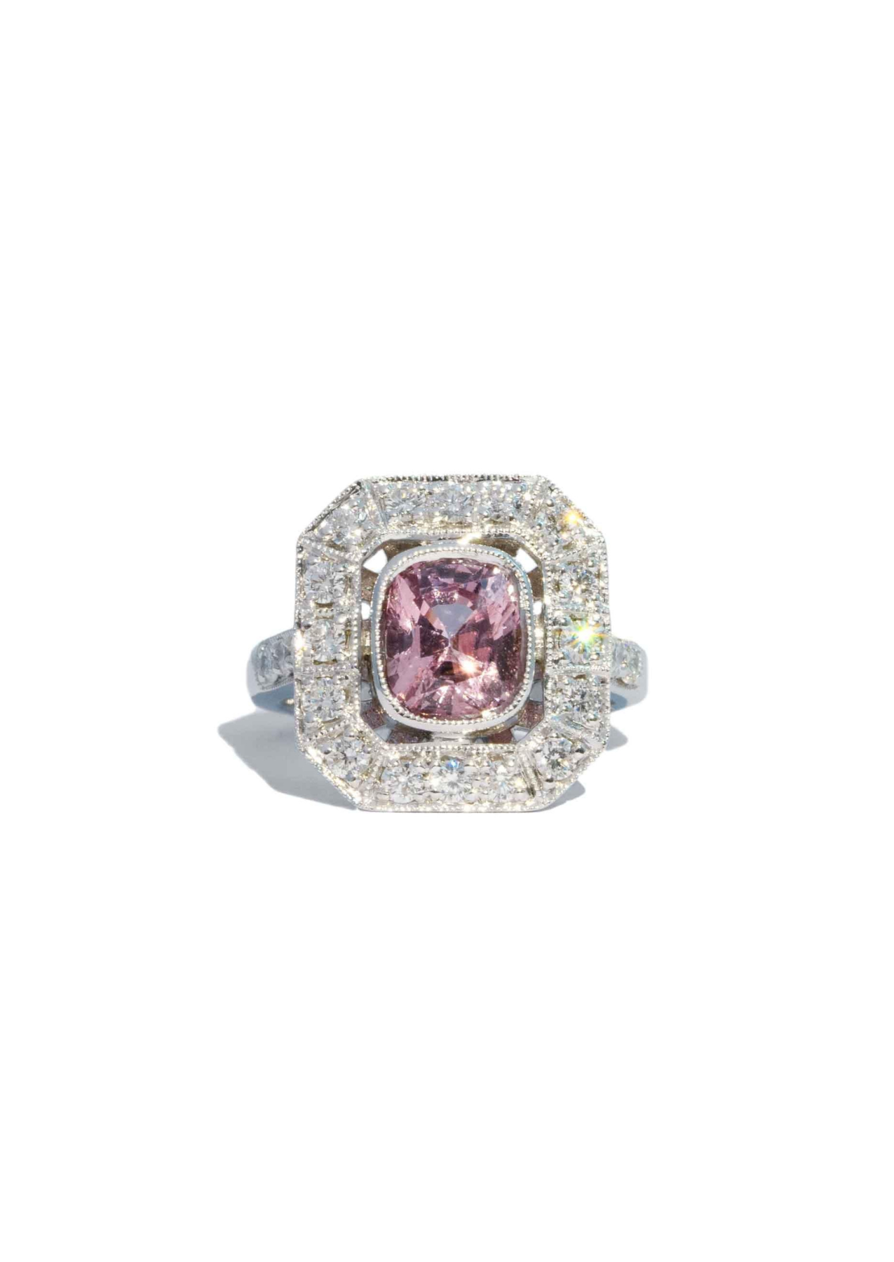 The Sadie Ring with 2.78ct Plum Spinel
