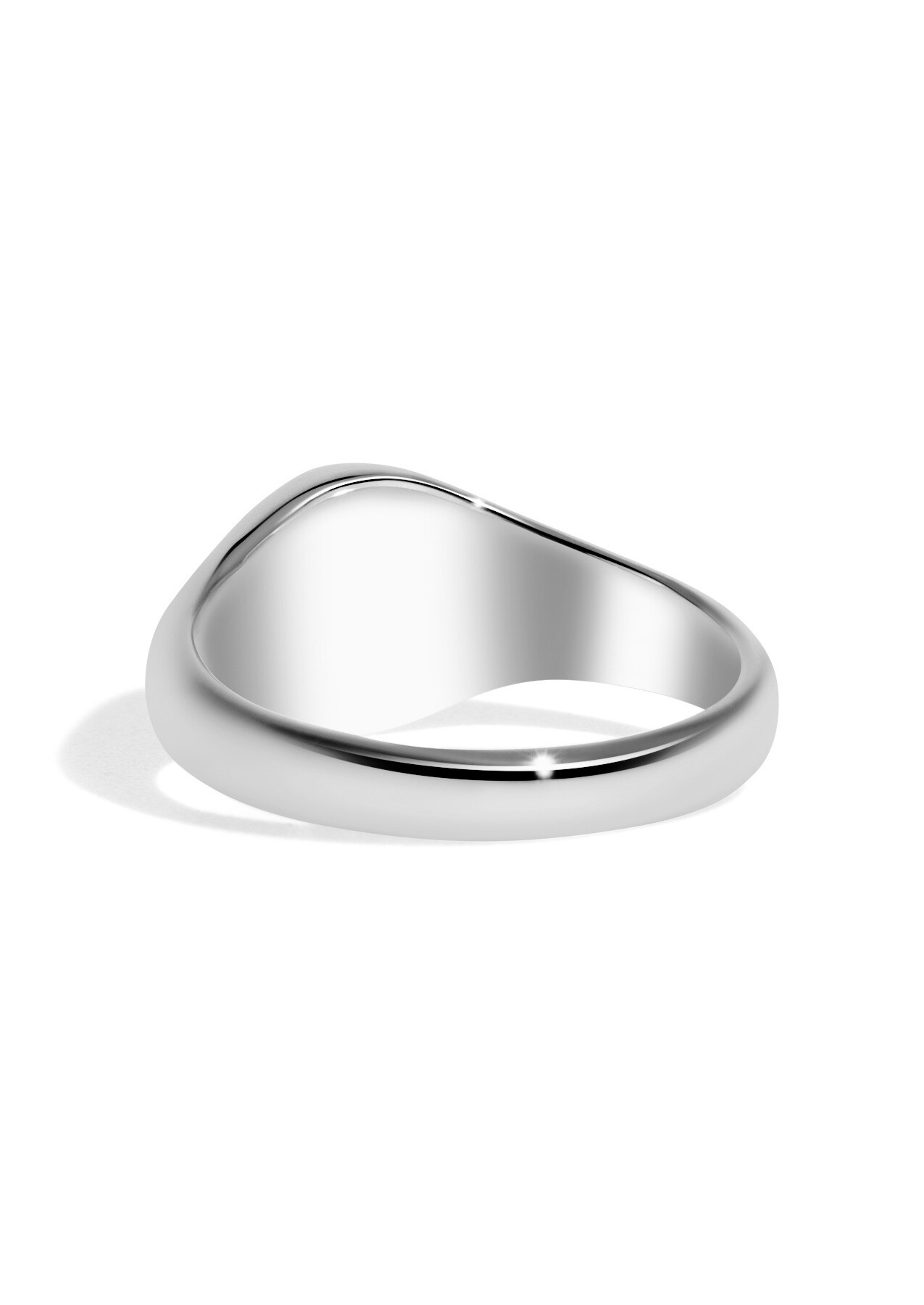 The Echo White Gold Signet Ring