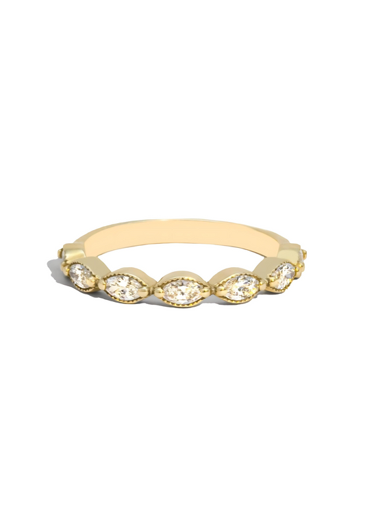 The Marquise Diamond 9ct Solid Gold Band