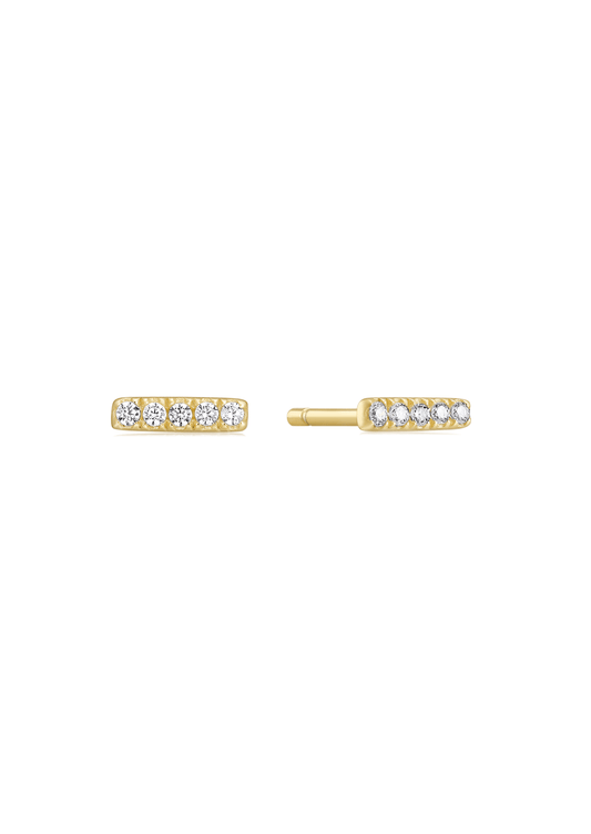 The Banquet Topaz 14ct Gold Vermeil Stud Earrings - Molten Store