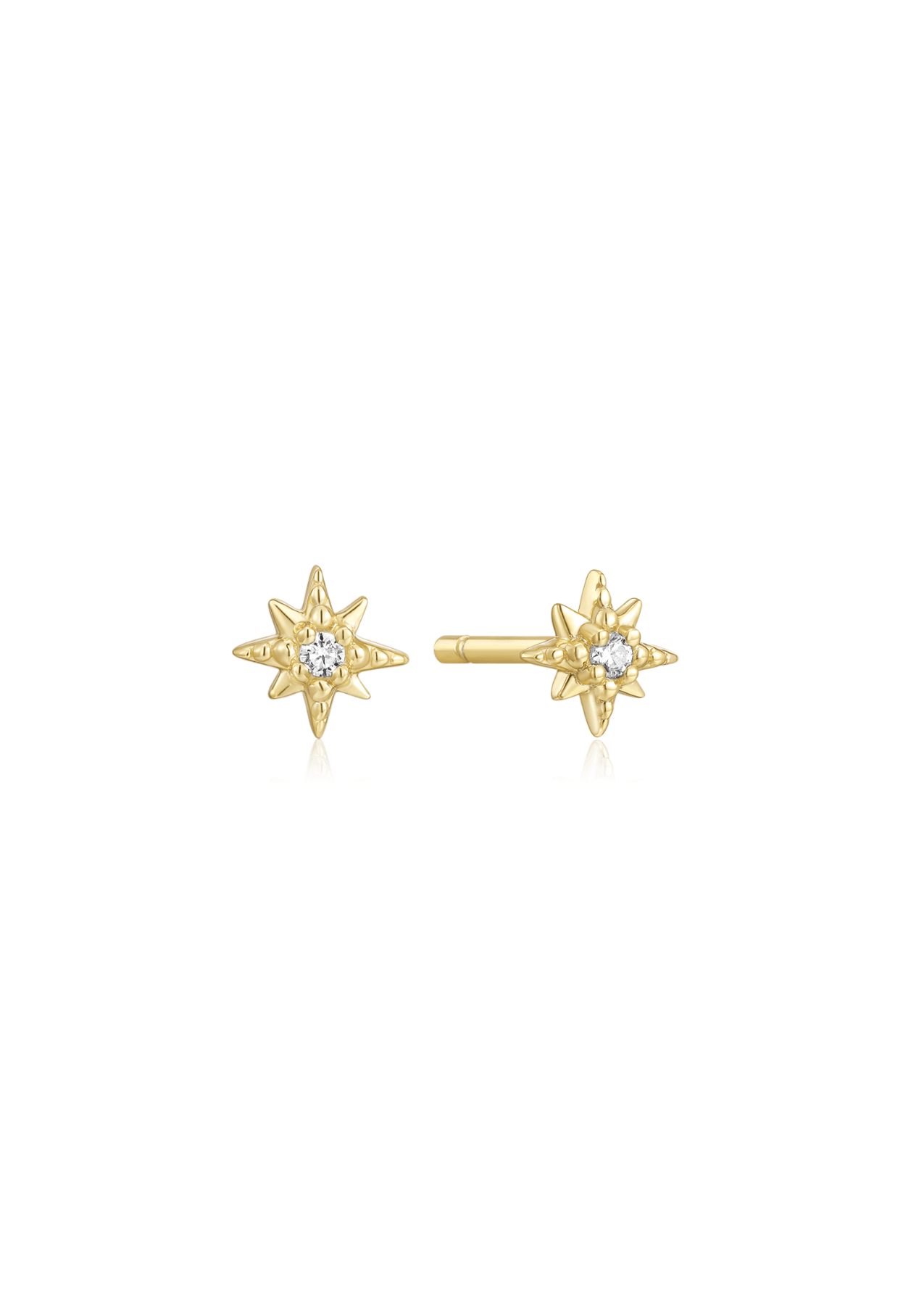 The Wishing Star 14ct Gold Vermeil Stud Earrings - Molten Store