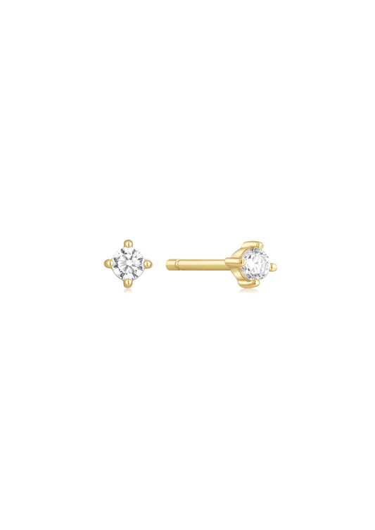 The Moonrise Topaz 14ct Gold VermeilStud Earrings - Molten Store