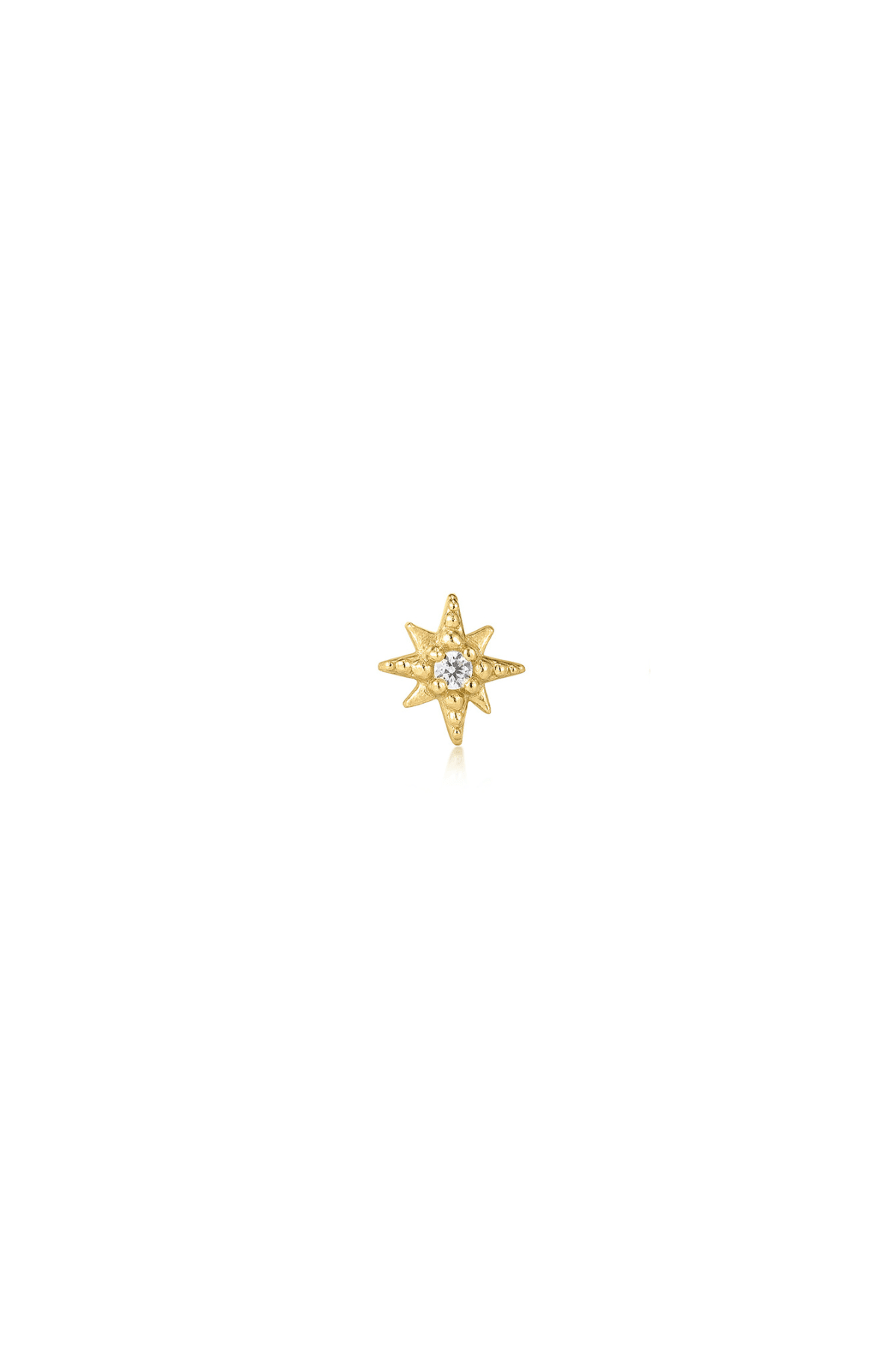 The Wishing Star 14ct Gold Vermeil Stud Earring (Single) - Molten Store