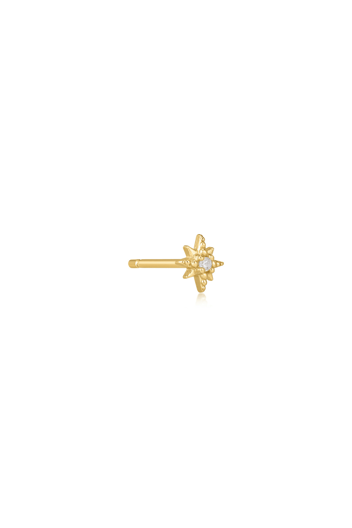 The Wishing Star 14ct Gold Vermeil Stud Earring (Single) - Molten Store