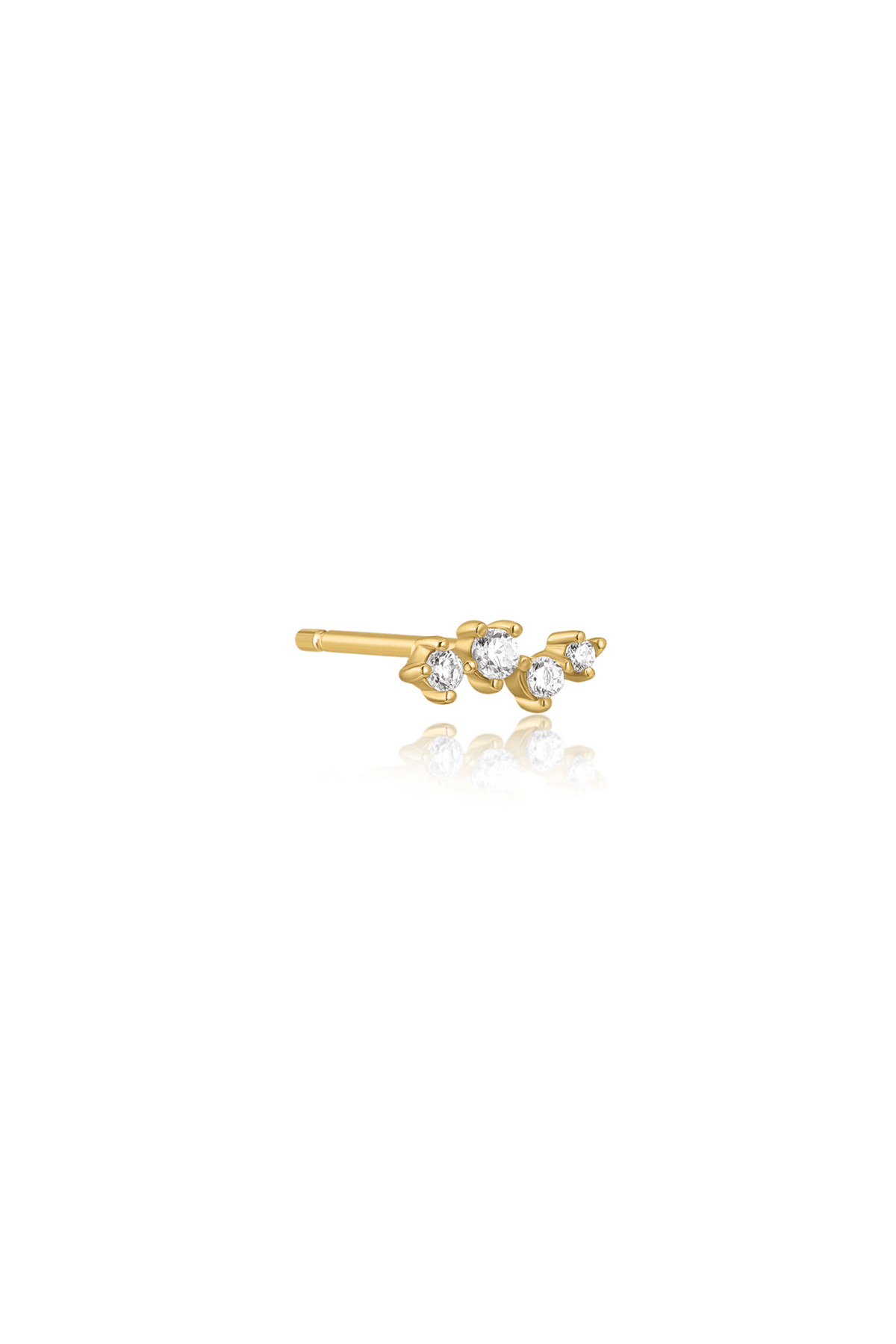 The Whimsy Topaz 14ct Gold Vermeil Stud Earring (Single) - Molten Store