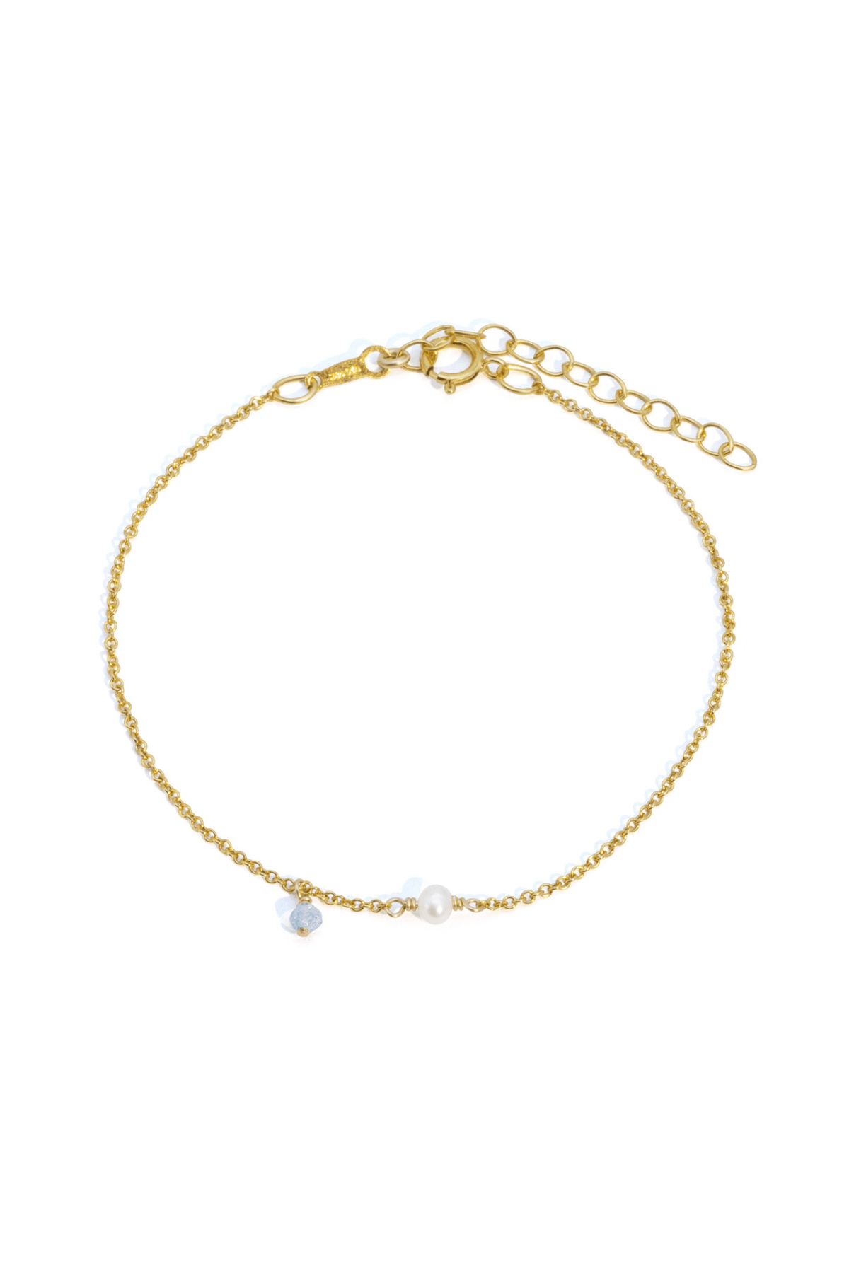 The Gold Petrichor Aquamarine Bracelet