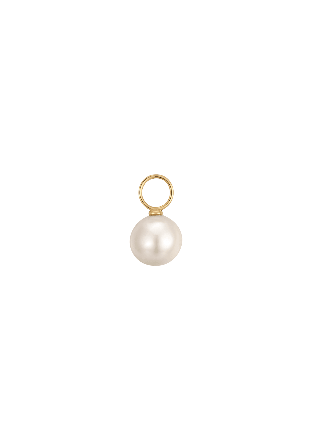 The Snowball Pearl 14ct Gold Vermeil Charm - Molten Store