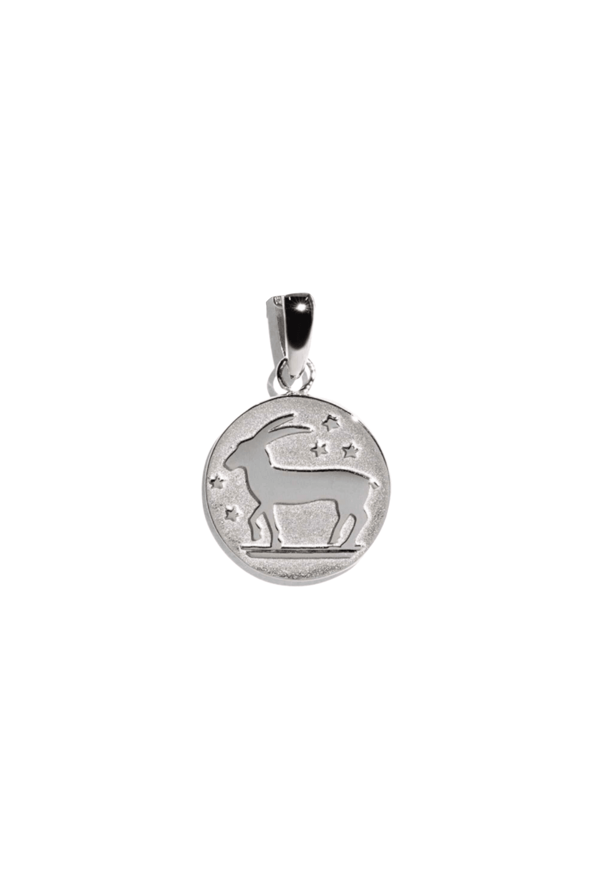 The Silver Capricorn Zodiac Pendant